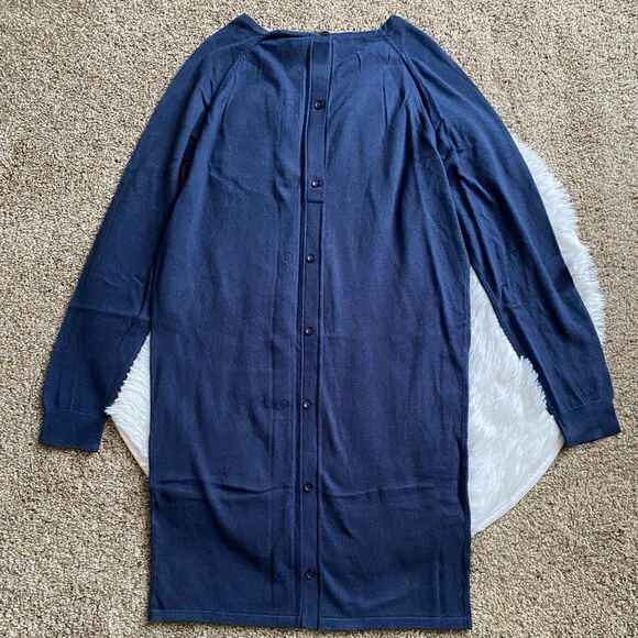 Roxy Winter Story Sweater Dress Long Sleeve Blue New Womens Size XL - Picture 2 of 12